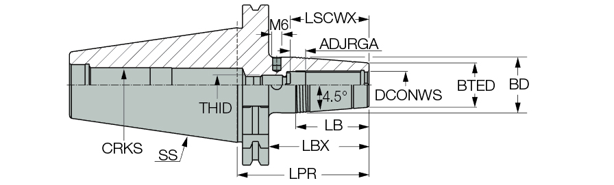 DIN69871 40 SRKIN 14X80CX